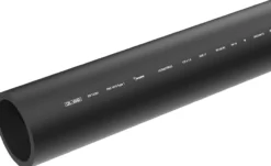 Evopipes 125 mm PE100RC PN16 SDR11 rør, sort, 6 m, EN 12201 - 6 meter