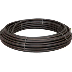 Evopipes PE100RC rør, 50 mm, PN10, SDR17, sort/brun, 100 meter, EN12201 - 100 meter