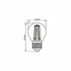 E27 6W LED filament kronepære, G45, Amber glas, 360 grader, 750lm, 2200K