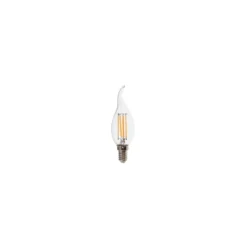 E14 4W LED flammepære, kultråd, varm hvid, 400 lumen, 2700K