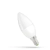 E14 6W LED pære - C37 - Ikke dæmpbar, Varm hvid