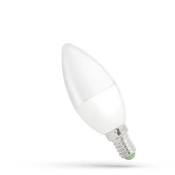 E14 6W LED pære - C37 - Ikke dæmpbar, Varm hvid