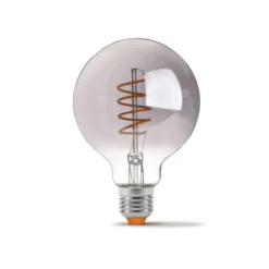 E27 4W LED pære, G95, spiral filament, grafit glas, 360°, Dæmpbar, 1800K