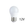 E27 4W LED pære, G45, 12V DC, Ikke dæmpbar, Varm hvid