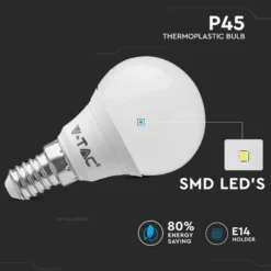 E14 3,7W LED pære - P45 - Ikke dæmpbar, Varm hvid (restsalg)