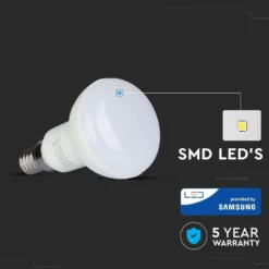 E14 6W LED spotpære, R50, Cree LED chip, 470 lumen, 6500K, 120° spredning, 86 x 50 mm - V-Tac