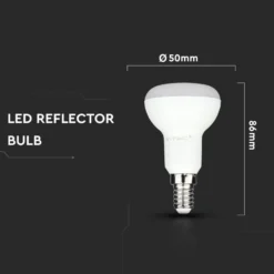 E14 6W LED spotpære, R50, Samsung LED chip, V-Tac, 3000K