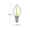 E14 0,7W mini pære, dæmpbar, 2700K, 60 x Ø22 mm - LEDlife