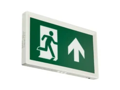 Exit skilt pil op EM155C LED, 4W, 85lm, 3t, IP20, hvid, self-test