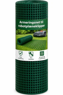Expo-net armeringsnet til robotplæneklipper, 0,6 x 10 meter, græs-grøn
