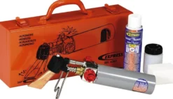 Express 6364 gasloddekolbe, med piezo tænding, inkl. 100ml gasflaske