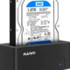 External HDD dock, USB-B, 3,5" or 2,5", USB 3.1 Gen1, 5 Gbps, sort
