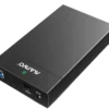 External HDD enclosure, USB 3.0, 3,5" HDD, USB-A, sort