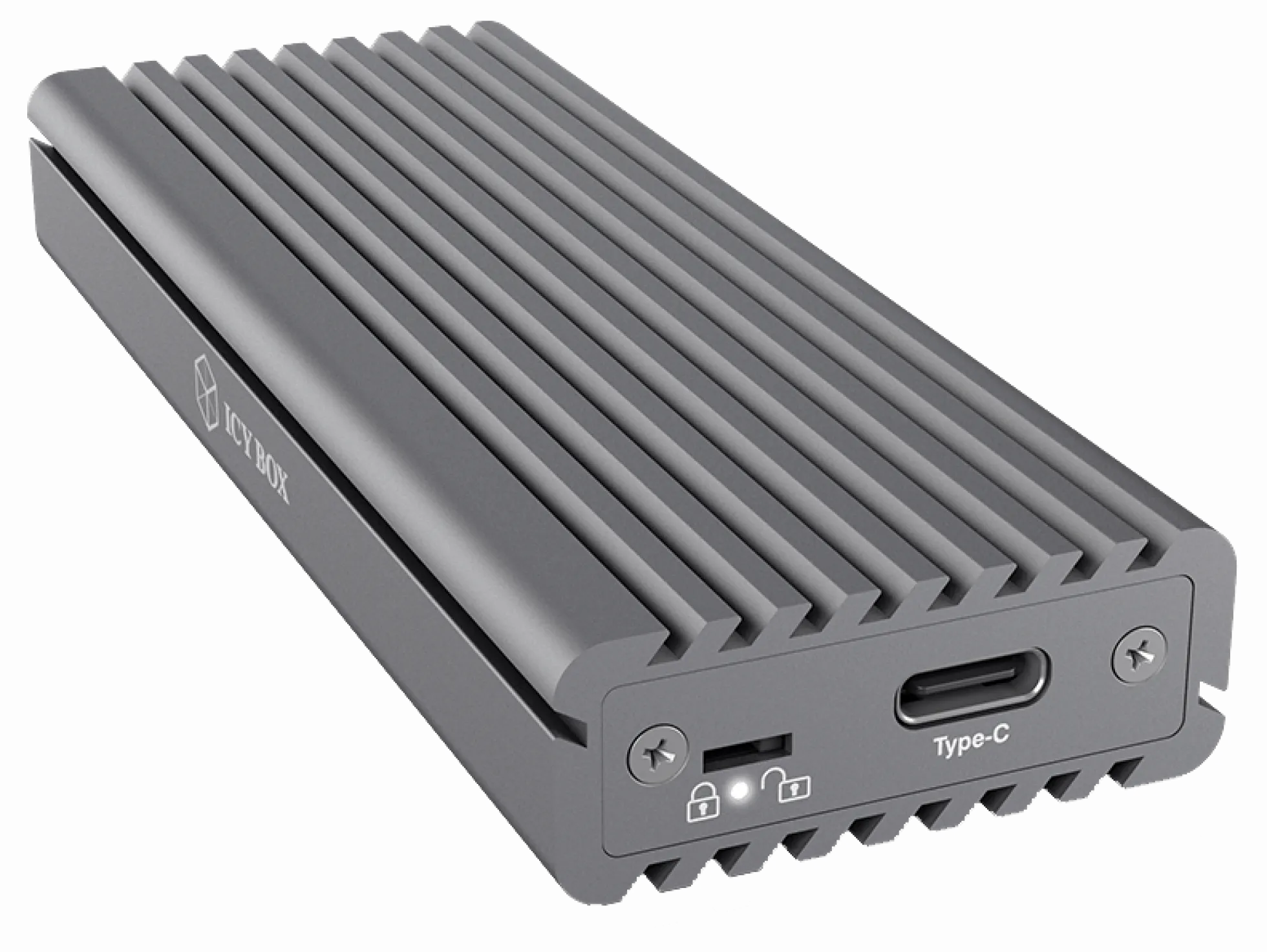 External Type-C™ aluminium enclosure for M.2 NVMe SSD