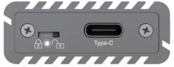 External Type-C™ aluminium enclosure for M.2 NVMe SSD