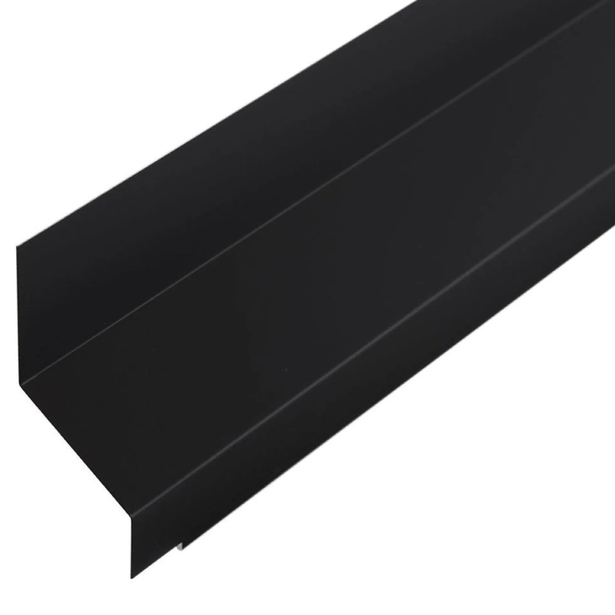 Facadeprofil 6A, alu, sort, 1 meter