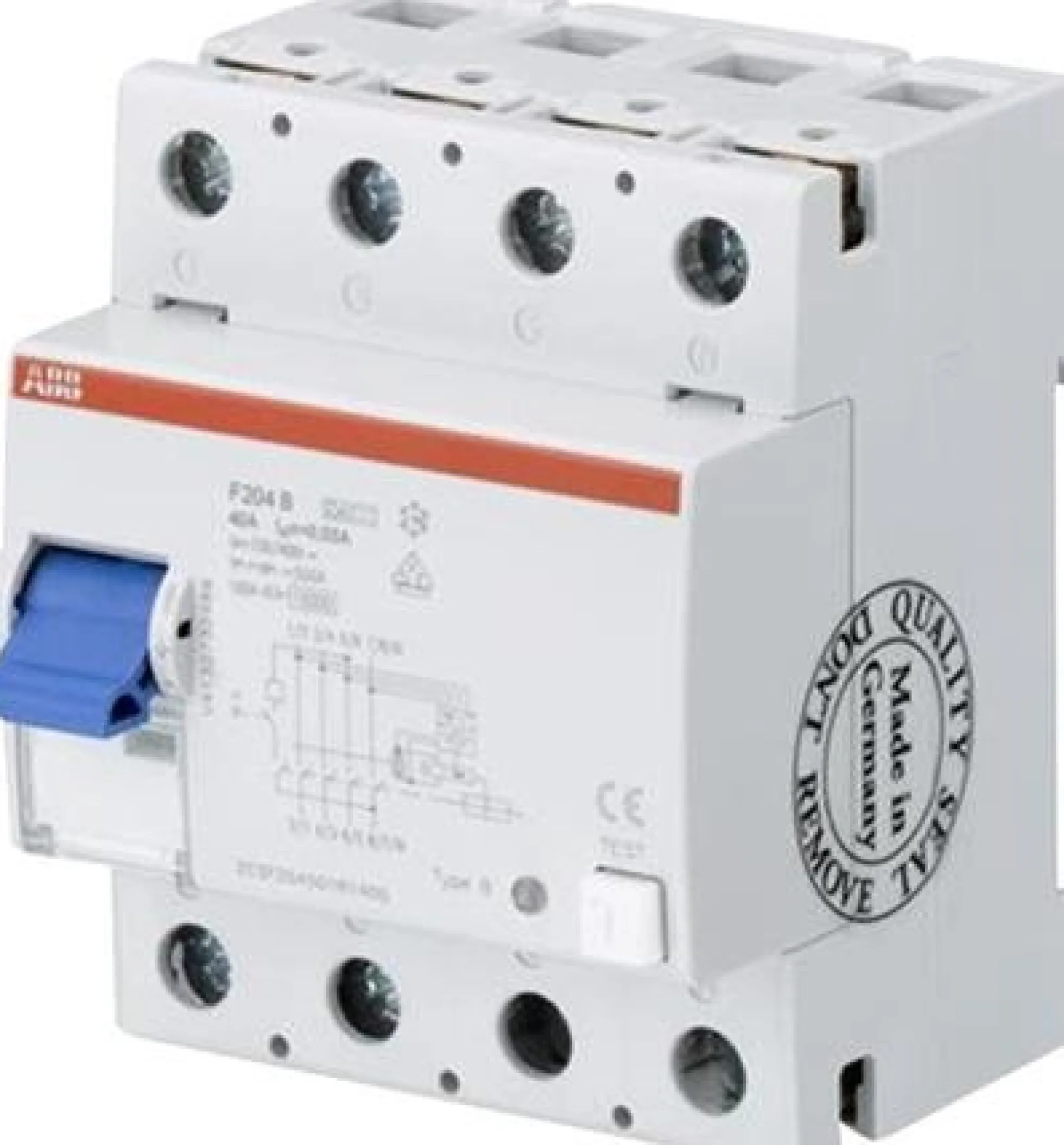 Fejlstrømsafbryder AC/DC RCCB HPFI 4P 40 A 30 mA type B