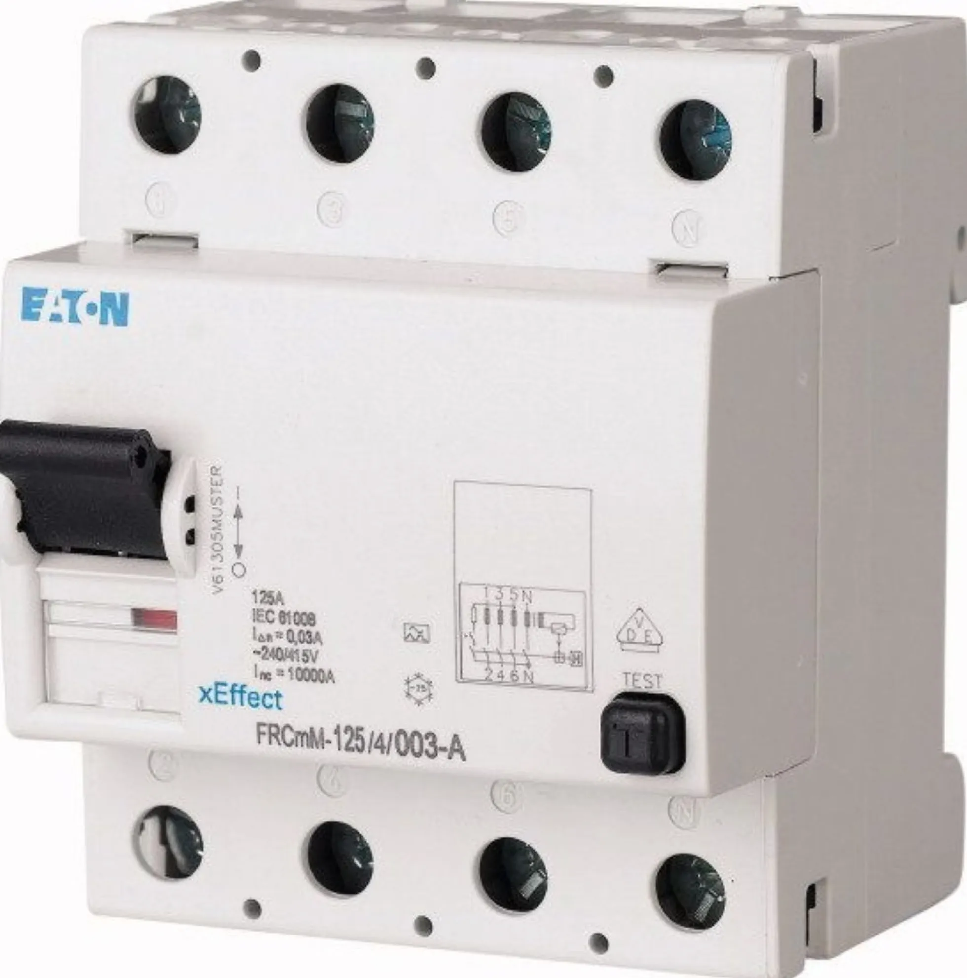 Fejlstrømsafbryder 125A 4P 300mA (PFI type A)