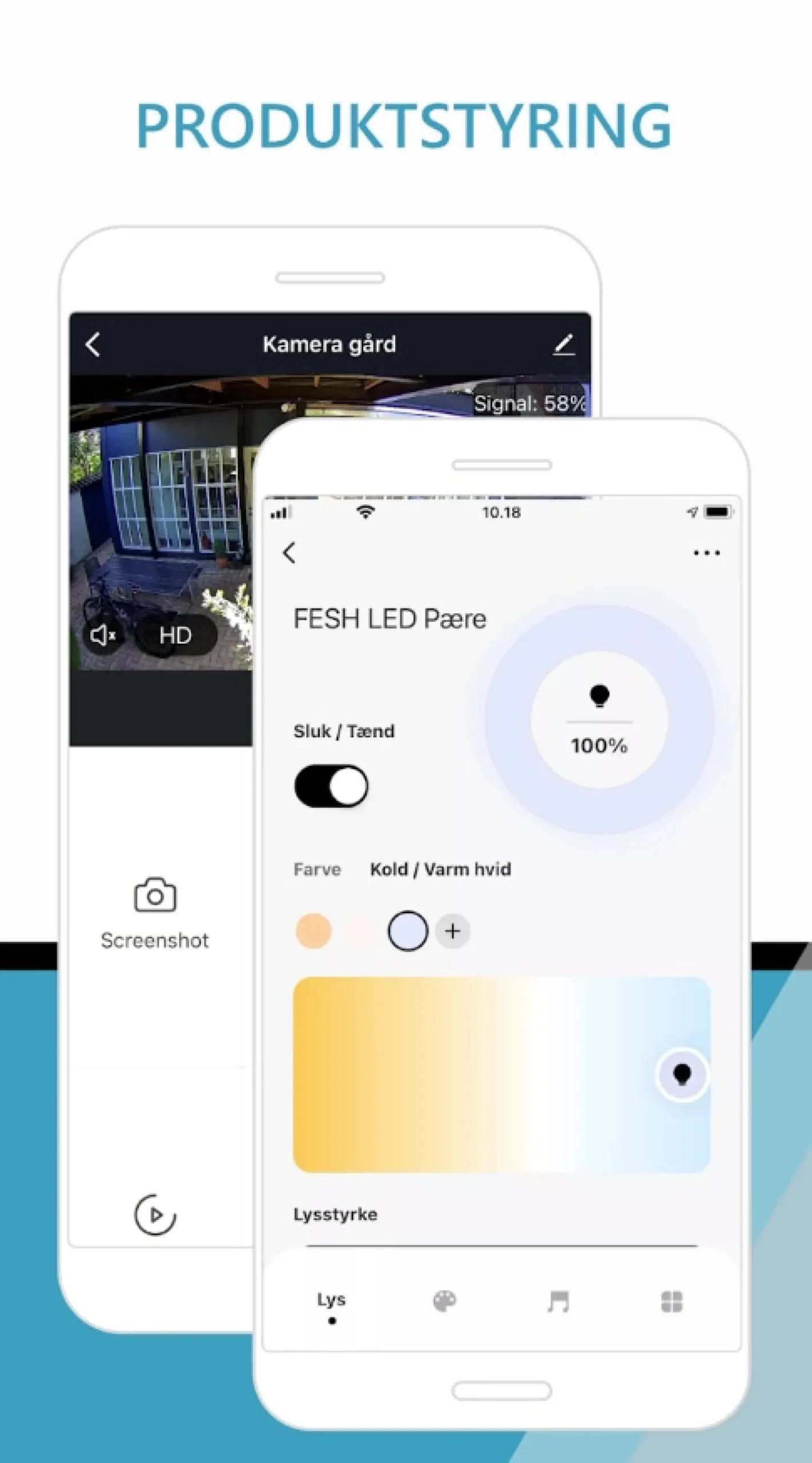 FESH Smart Home LED Standard, kold/varm Deko, E27, 5,5W, klar