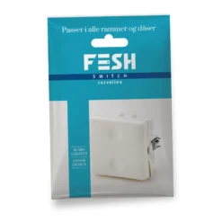 FESH SWITCH Curveline afbryder, 1 polet, 1 modul