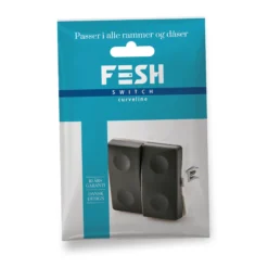 FESH SWITCH Curveline afbryder, dobbelt korrespondance, 1 modul