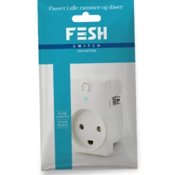 FESH SWITCH Curveline Smart stikkontakt, 1½ modul, Zigbee