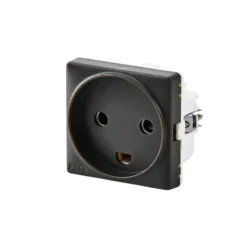 FESH SWITCH Curveline stikkontakt med jord, 1 modul