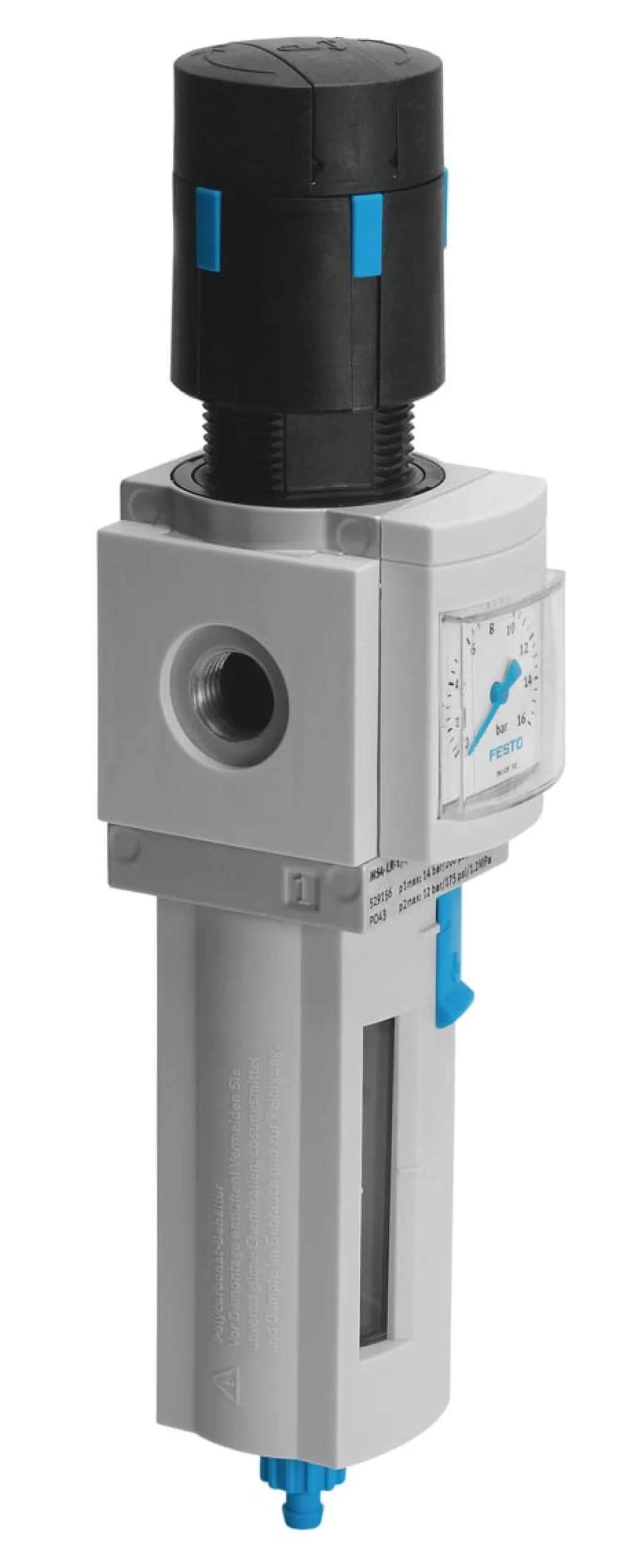 Festo MS4-LFR-1/4-D6-ERM-AS, Filterregulator, 7 bar, 40 µm filter