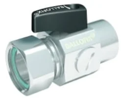 FILTERFIX mf/mf (løs omløber) m. håndtag krom - 1/2" x 3/4"