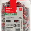 Fischer DuoPower dybel, 10 x 50 mm, 210 stk.
