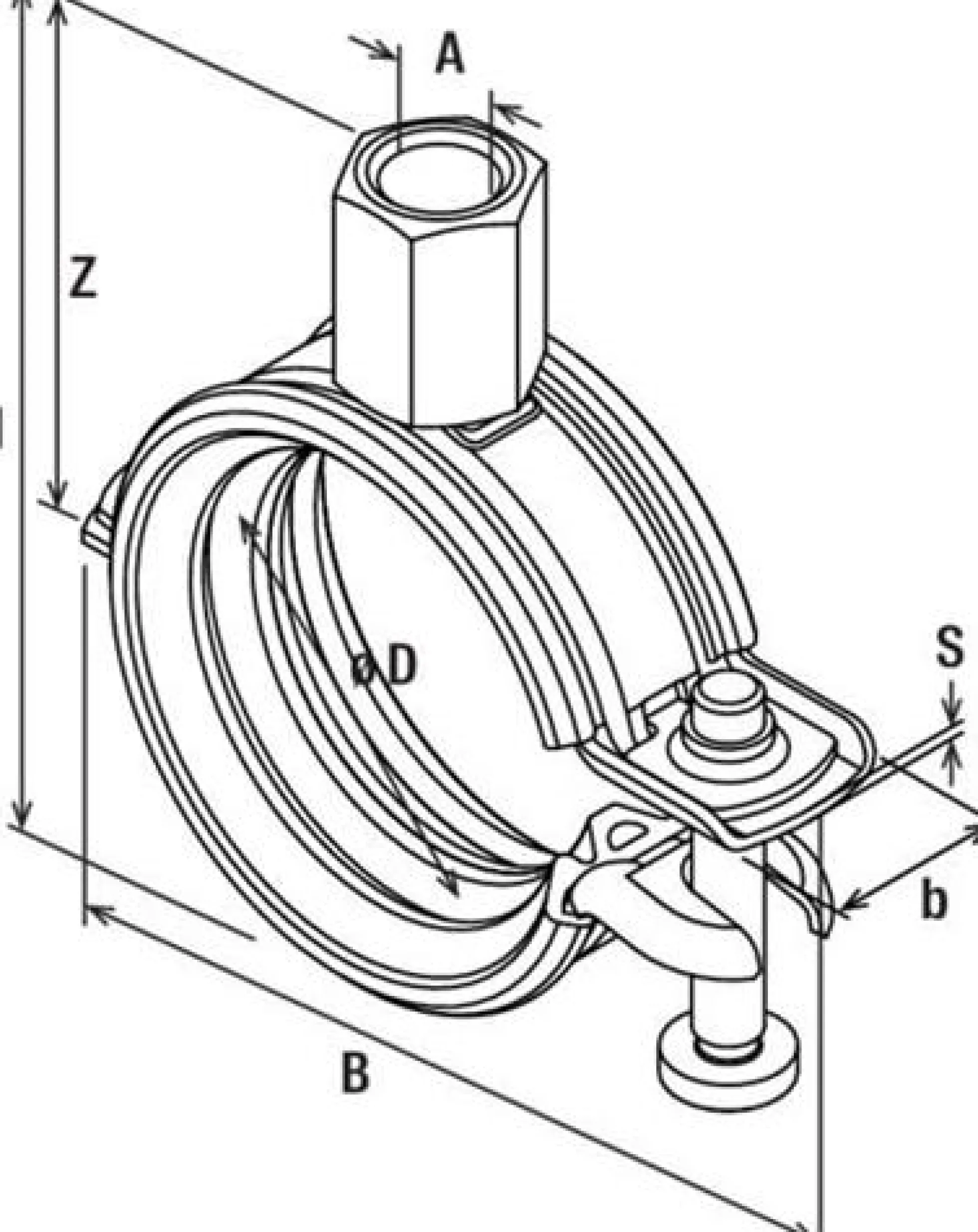 fischer rørbøjle FGRS 31-37 mm M8/M10 Universal