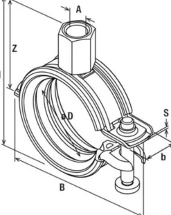 fischer rørbøjle FGRS 25-30, M8/M10, Universal