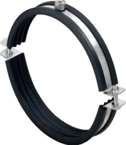Fischer SaMontec Ventilationsrørbøjle LGS, Gummiisolering, 2 Skruer, M8/M10