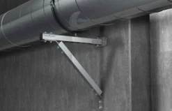 Fischer SaMontec Ventilationsrørbøjle LGS, Gummiisolering, 2 Skruer, M8/M10