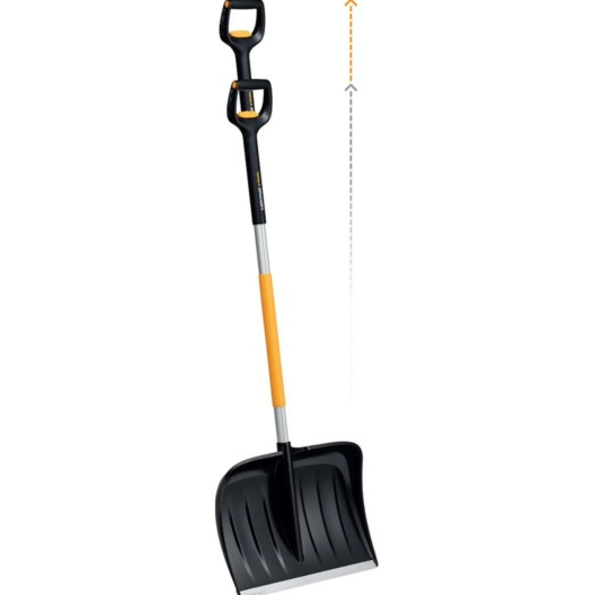 Fiskars sneskraber med teleskophåndtag