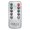 Fjernbetjening til LED-stearinlys - 10 knapper, timer, dæmpning, tænd/sluk funktion