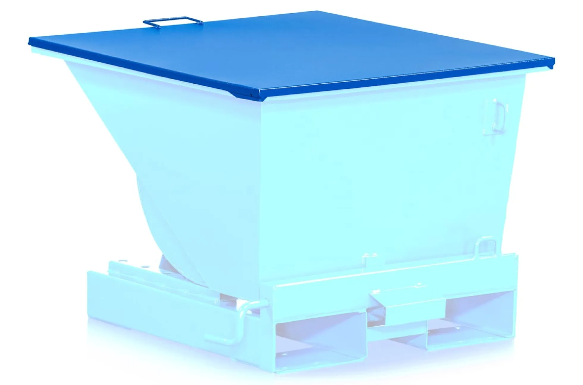 Fladt låg til vippecontainer standard, 300 l