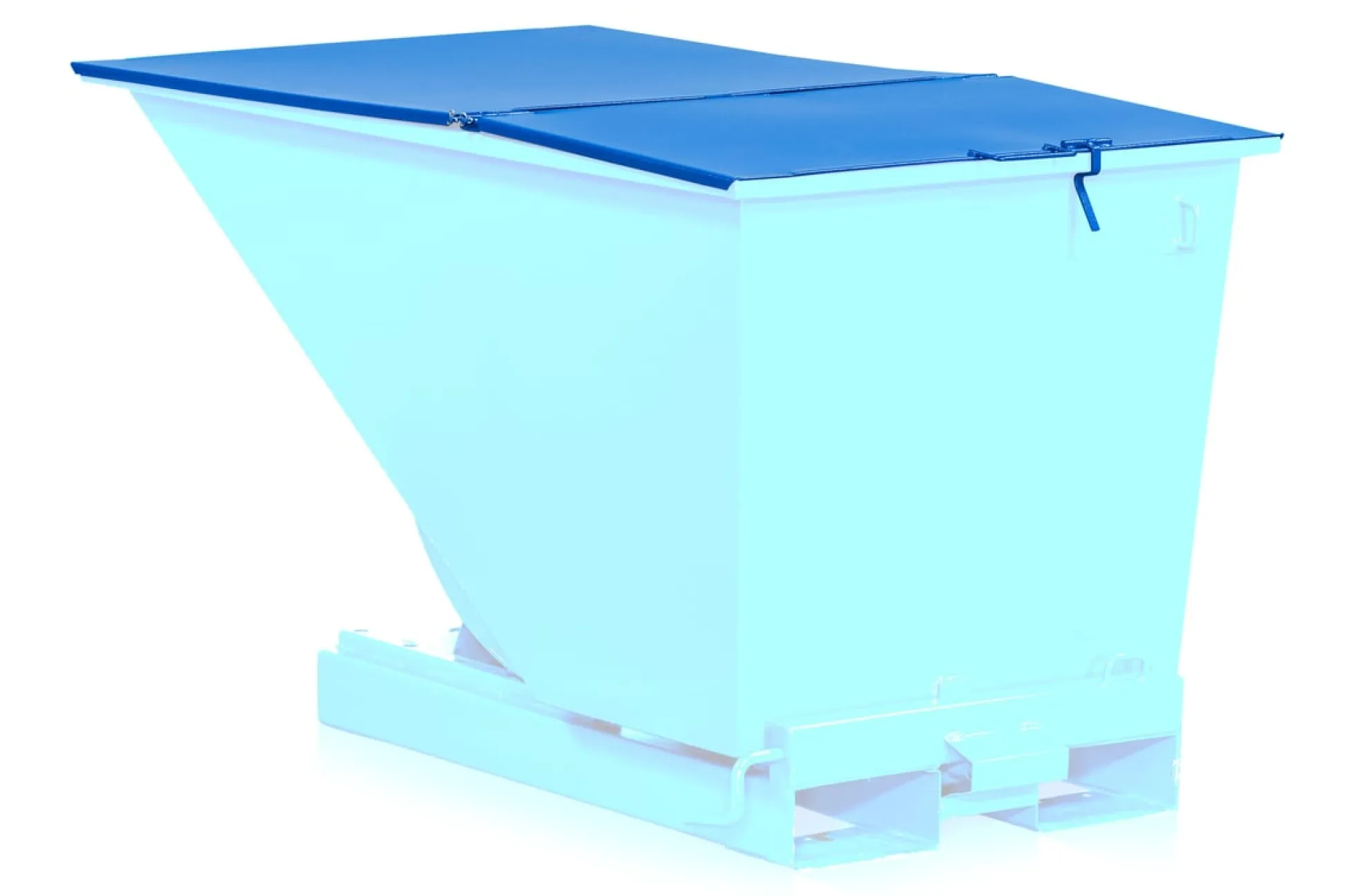 Fladt låg til vippecontainer, standard 1100 l
