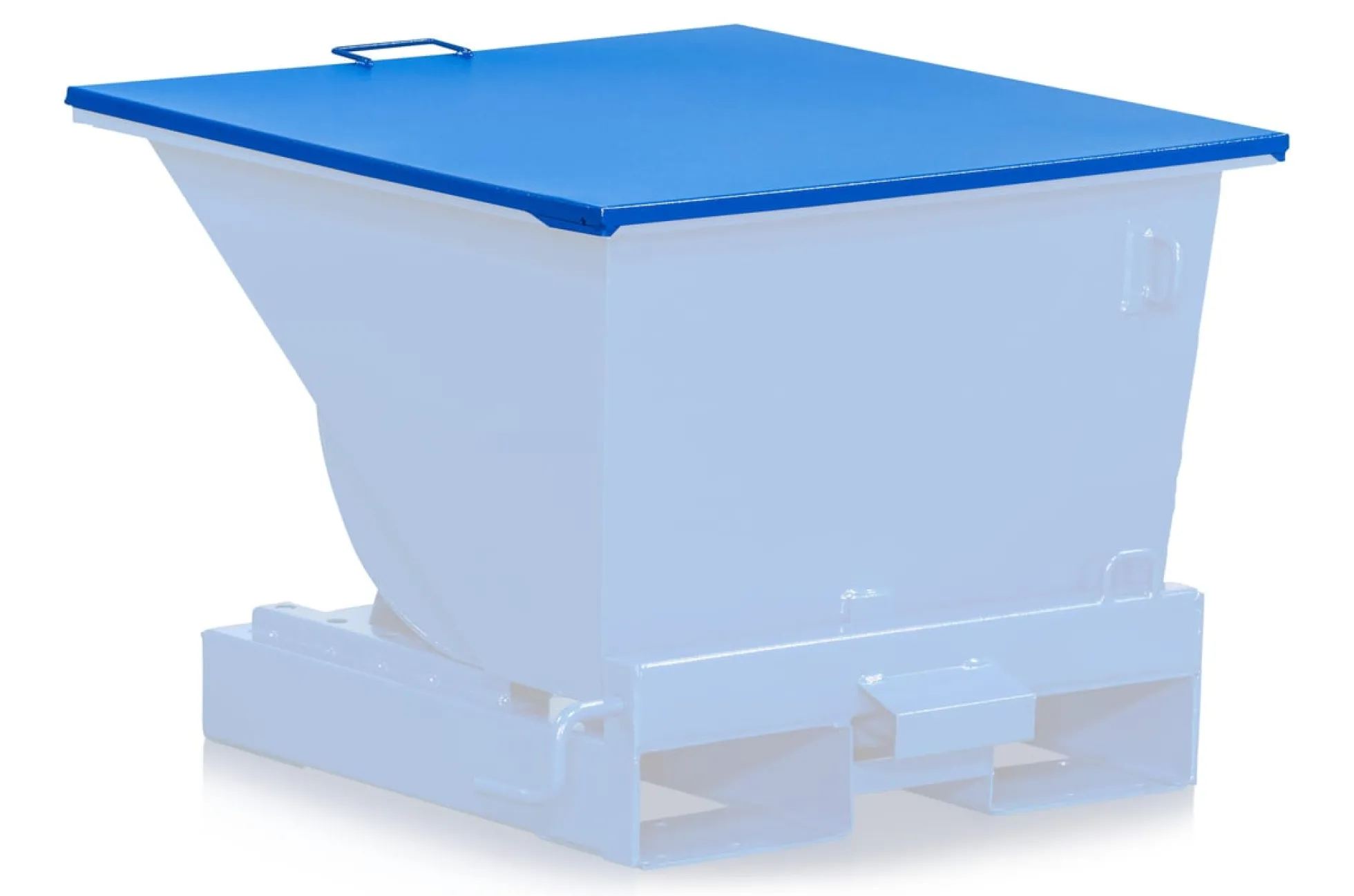 Fladt låg til vippecontainer standard, 600 l