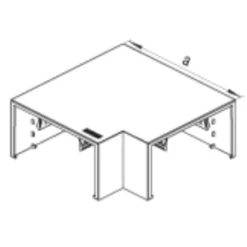 Fladvinkel Signa Base 70/130 perlehvid