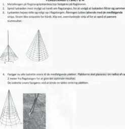Flagstangs net lys, 10 meter x 5 meter, 600 varmhvide LED, IP44 transformer