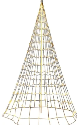 Flagstangs net lys, 8 meter x 4 meter, 480 varmhvide LED, IP44 transformer