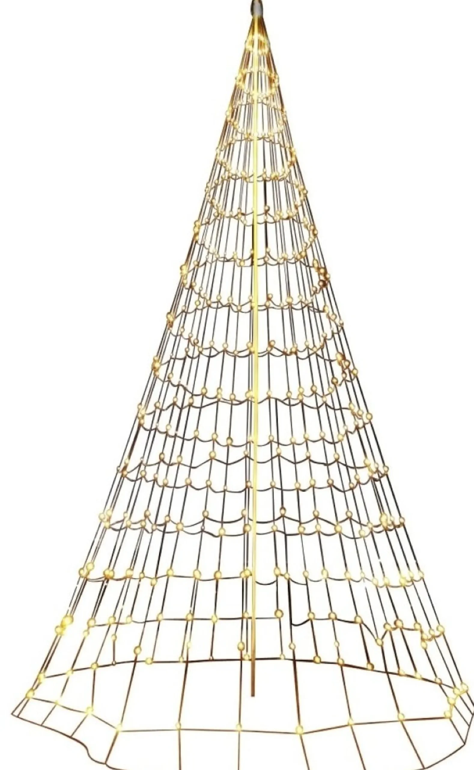 Flagstangs net lys, 8 meter x 4 meter, 480 varmhvide LED, IP44 transformer