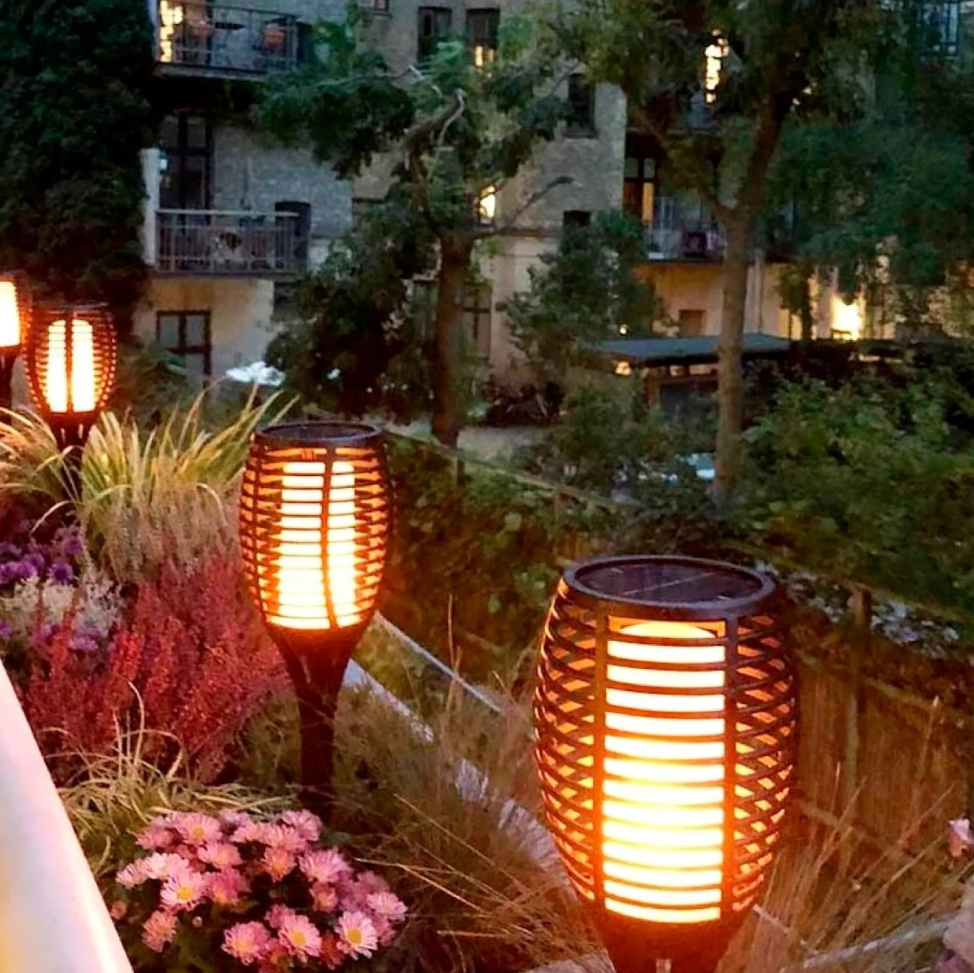 Flamme fakkel LED, solcelle
