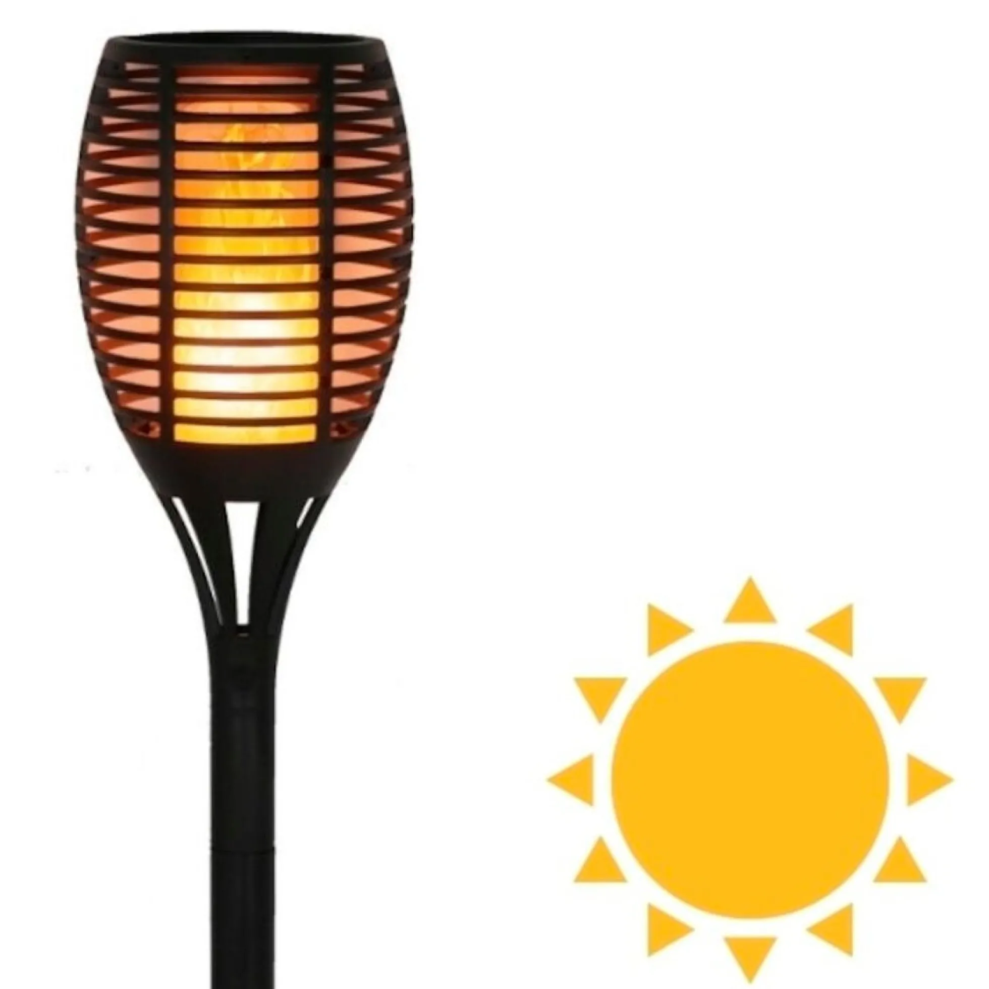 Flamme fakkel LED, solcelle
