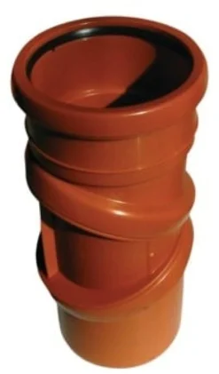 Flex-bøjning glat PP - Ø110 mm