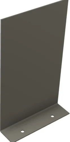 Flexi endegavl til sokkelaffugter med bund, 116 x 176 mm, Aluzink DX51D