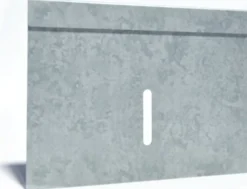 Flexi endegavl til sokkelaffugter uden bund, 200 x 155 mm