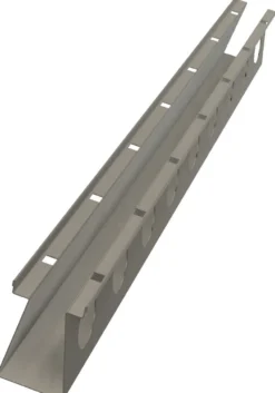 Flexi sokkelaffugter, 110 x 175 x 1490 mm, med bund, uden udløb/rist