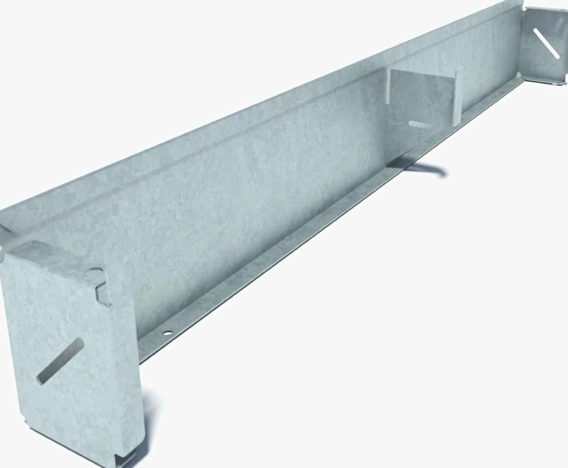Flexi sokkelaffugter, 110 x 175 x 1250 mm, uden bund/rist